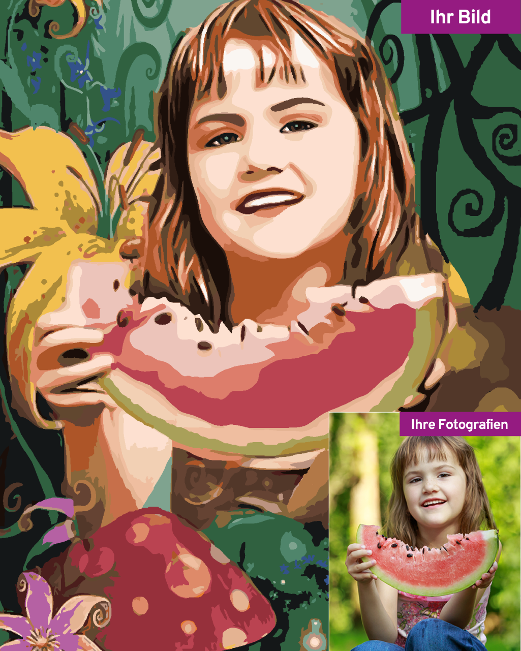 Malen nach Zahlen - DEIN EIGENES FOTO - Kunststil Märchenwald – ZUTY DE Malen nach Zahlen - DEIN EIGENES FOTO - Kunststil Märchenwald – ZUTY DE