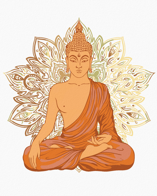 Diamond painting - BUDDHA UND ORNAMENTE II