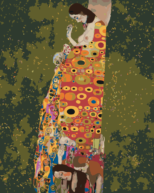Malen nach Zahlen - DIE HOFFNUNG II (G. KLIMT)