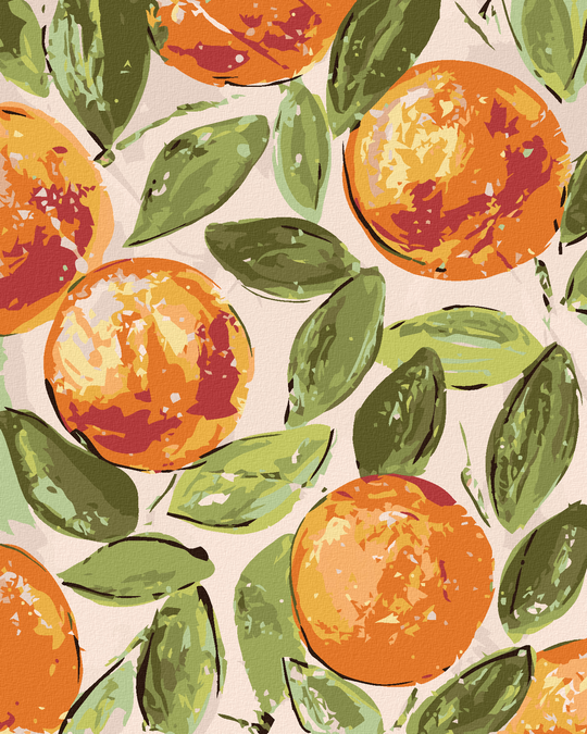 Diamond painting - STILLLEBEN ORANGEN (HALEY BUSH)