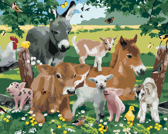 Diamond painting - TIERE AUF DEM BAUERNHOF (HOWARD ROBINSON)