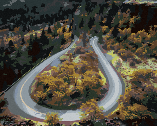 Diamond painting - NATURWANDERWEG IM HERBST (DENNIS FRATES)