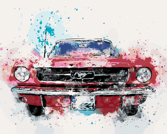 Diamond painting - AUTO MUSTANG