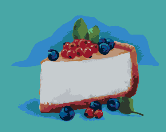 Malen nach Zahlen - KÄSEKUCHEN (MYROSLAVA VOLOSCHUK)