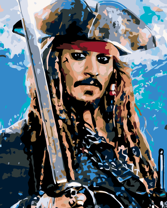 Malen nach Zahlen - JACK SPARROW II