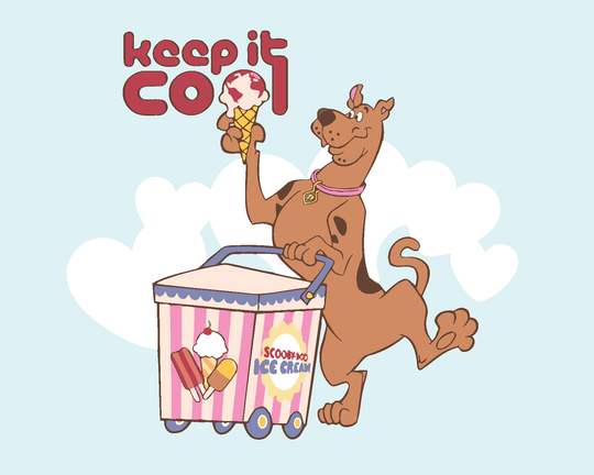 Malen nach Zahlen - SCOOBY MIT EISCREME (SCOOBY DOO)