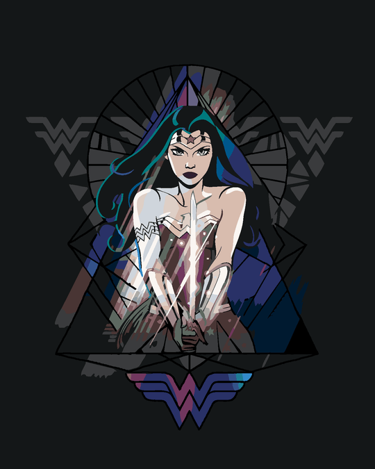 Malen nach Zahlen - WONDER WOMAN DREIECK