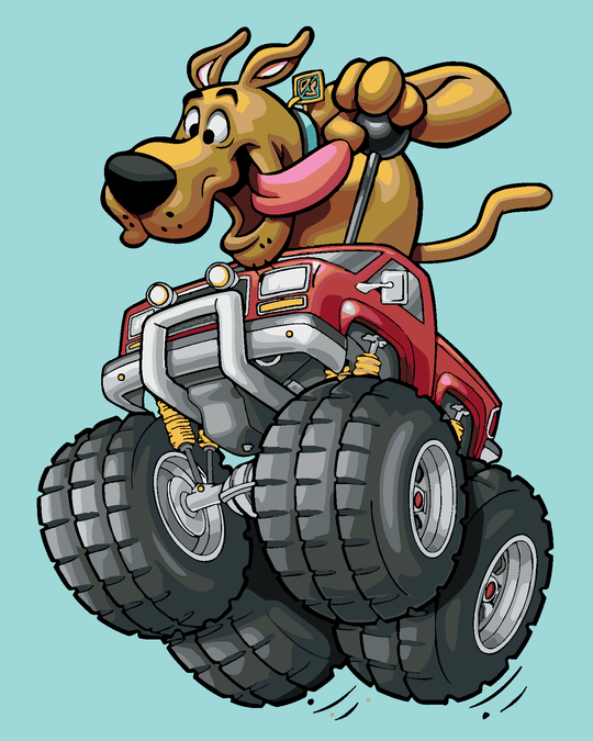 Malen nach Zahlen - SCOOBY UND DER MONSTERTRUCK (SCOOBY DOO)