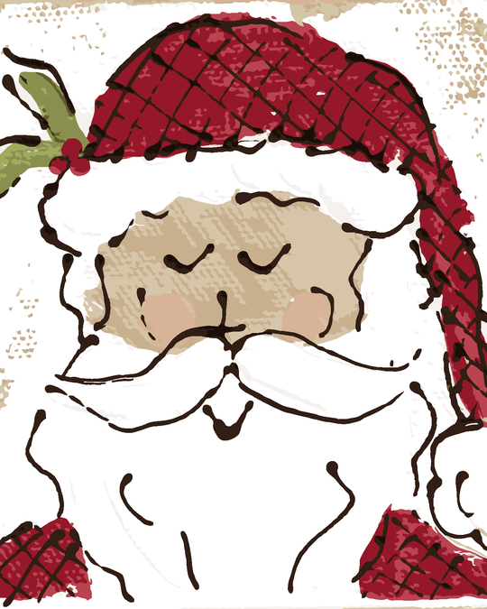 Malen nach Zahlen - WEIHNACHTSMANN 2 (HALEY BUSH)