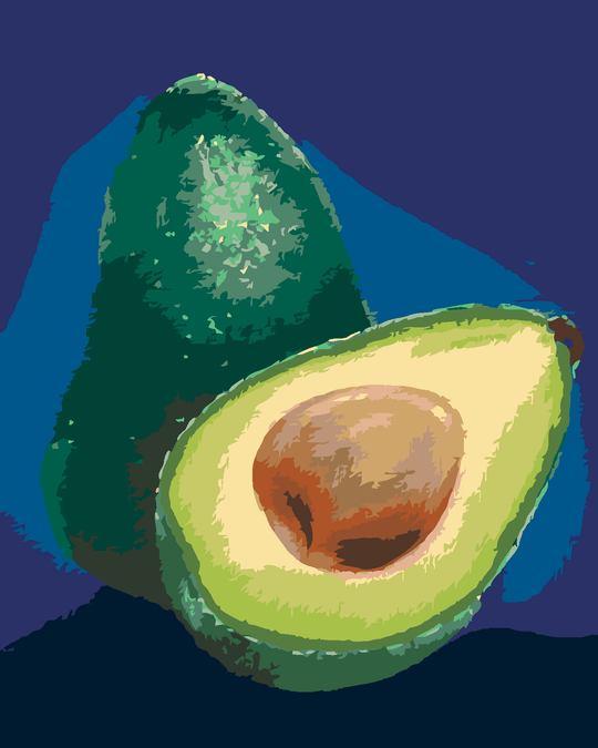 Malen nach Zahlen - AVOCADO 2 (MYROSLAVA VOLOSCHUK)