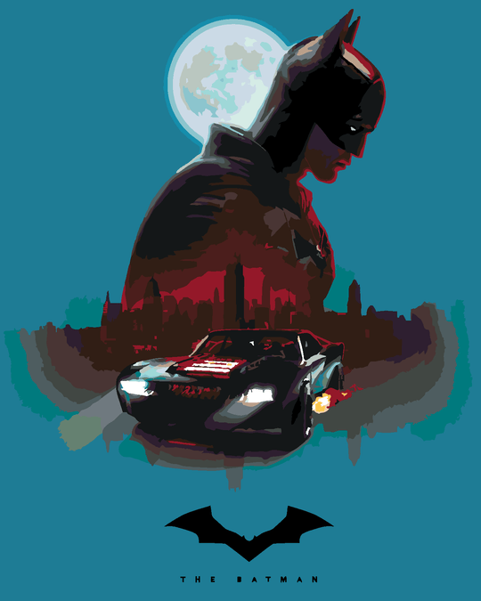 Malen nach Zahlen - BATMAN