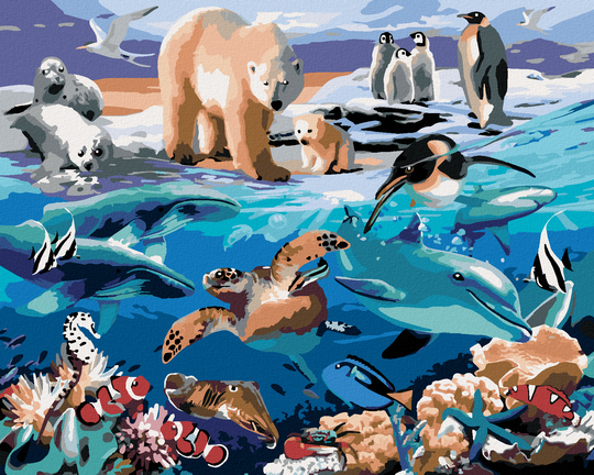 Diamond painting - TIERE IM OZEAN (HOWARD ROBINSON)