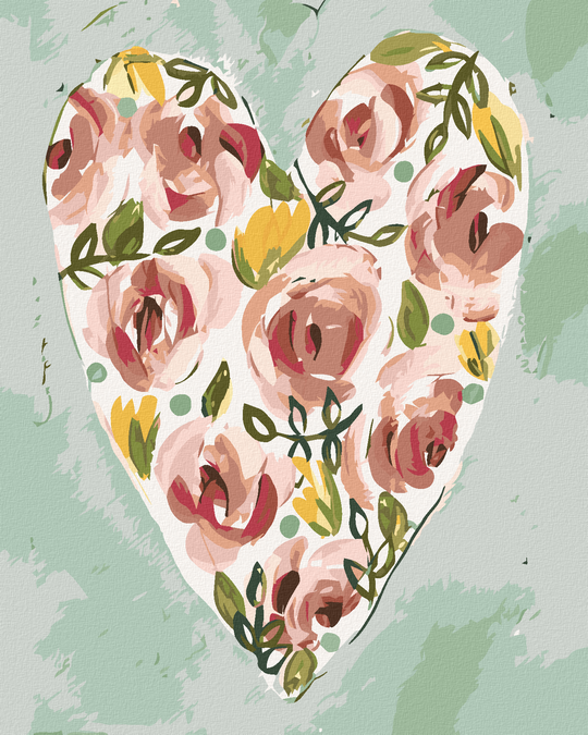 Diamond painting - VALENTINSHERZ (HALEY BUSH)