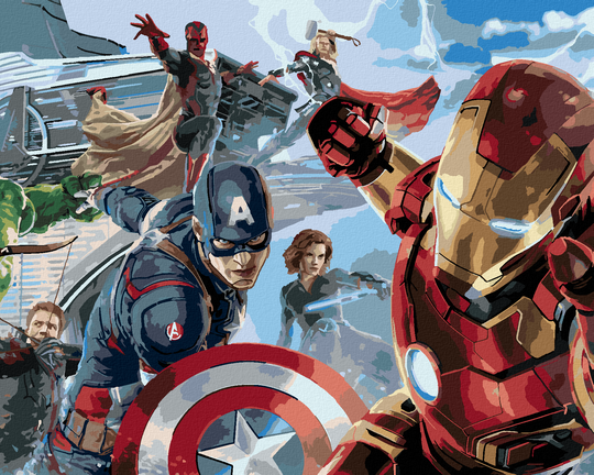 Diamond painting - AVENGERS UND STARK-TURM