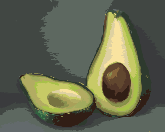 Malen nach Zahlen - AVOCADO 4 (MYROSLAVA VOLOSCHUK)