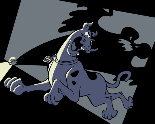 Malen nach Zahlen - ERSCHRECKTER SCOOBY-DOO