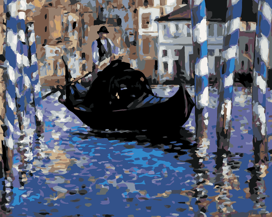 Malen nach Zahlen - GROSSER KANAL IN VENEDIG (ÉDOUARD MANET)