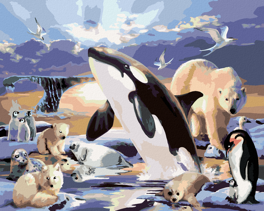 Diamond painting - TIERE IM POLARREICH (HOWARD ROBINSON)