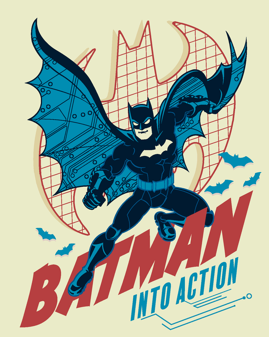 Malen nach Zahlen - BATMAN IN AKTION