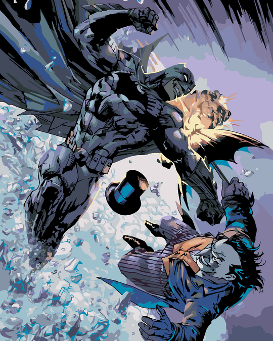 Malen nach Zahlen - BATMAN VS. JOKER