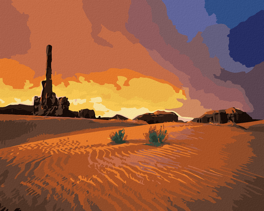 Diamond painting - WÜSTENLANDSCHAFT (DENNIS FRATES)