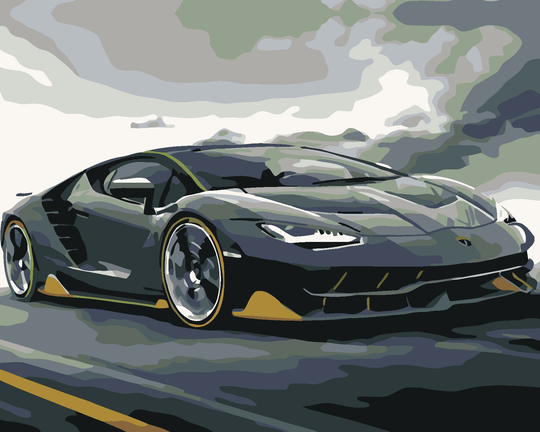 Malen nach Zahlen - LAMBORGHINI