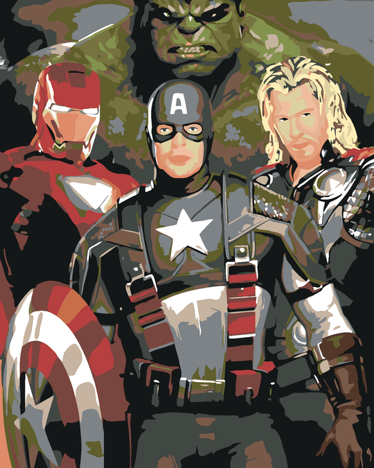 Malen nach Zahlen - AVENGERS