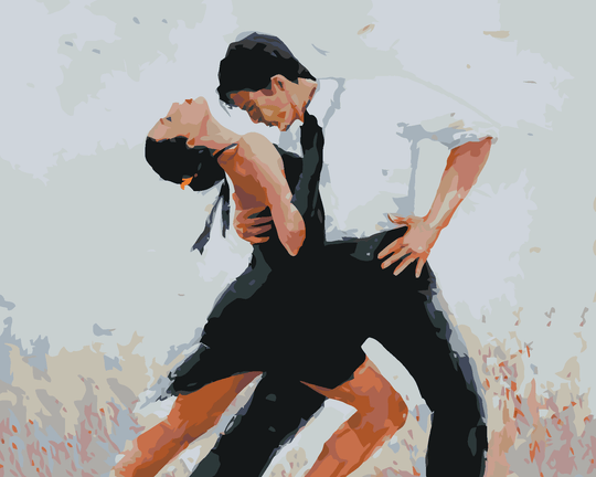Malen nach Zahlen - TÄNZER TANZEN TANGO