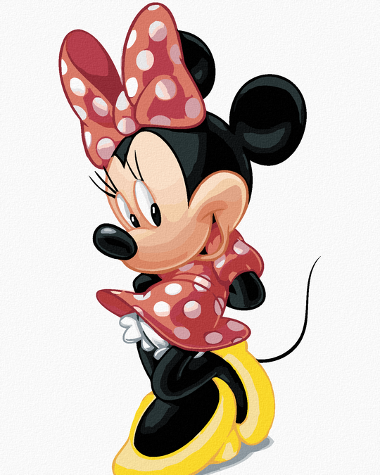 Diamond painting - DIE SCHÜCHTERNE MINNIE