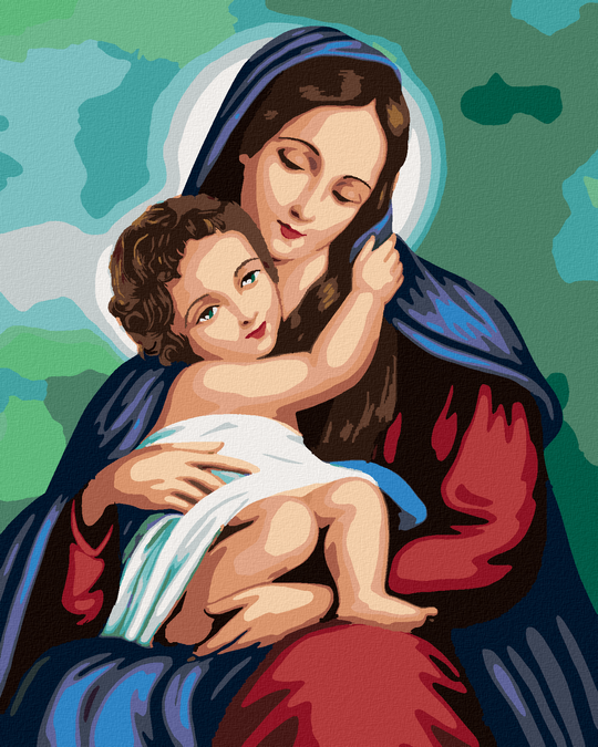 Diamond painting - MARIA UND JESUS