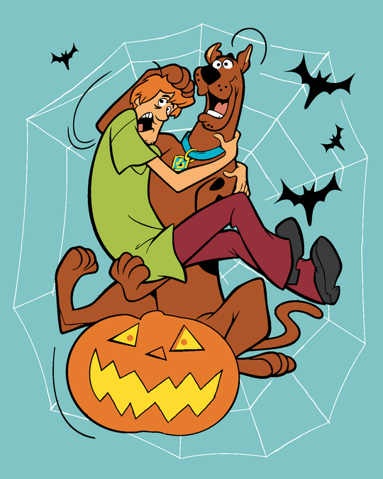 Malen nach Zahlen - SHAGGY UND SCOOBY-DOO AUF EINEM KÜRBIS
