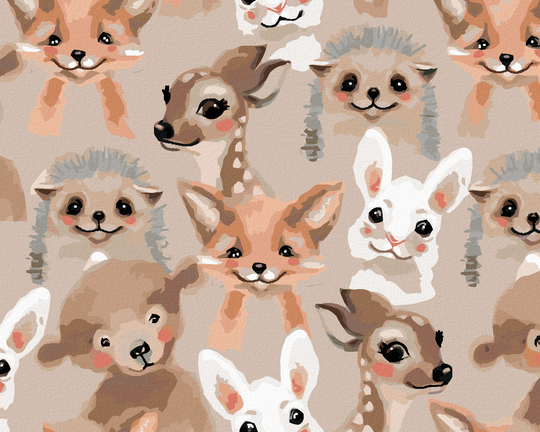 Diamond painting - TIERE AUS DEM WALD