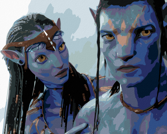 Diamond painting - NEYTIRI UND JAKE (Avatar)