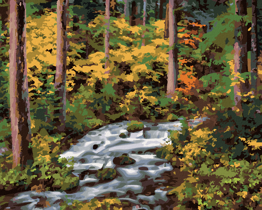 Diamond painting - BACH IM WALD (DENNIS FRATES)