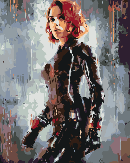 Malen nach Zahlen - AVENGERS BLACK WIDOW II