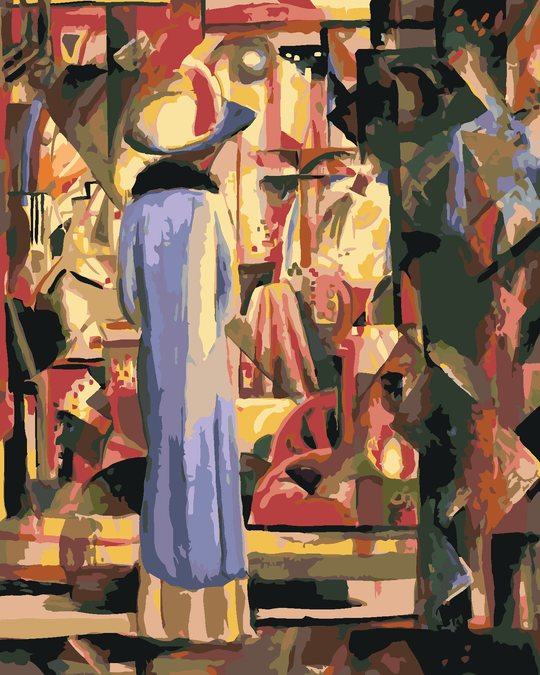 Malen nach Zahlen - GROSSES HELLES SCHAUFENSTER (AUGUST MACKE)