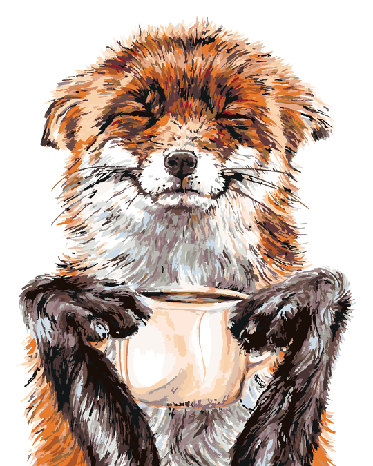 Malen nach Zahlen - FUCHS UND KAFFEE (HOLLY SIMENTAL)