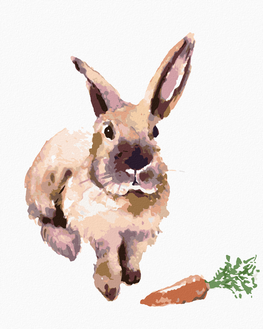 Diamond painting - KANINCHEN MIT KAROTTE