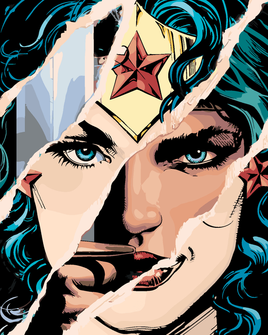 Malen nach Zahlen - WONDER WOMAN PAPIER II