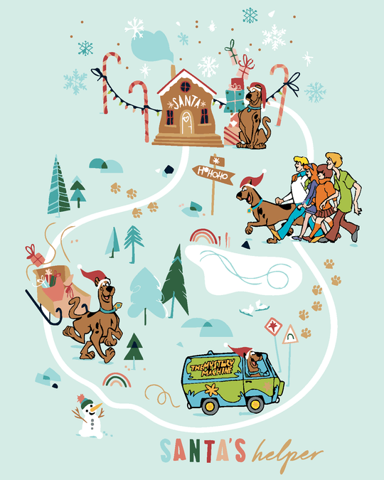 Malen nach Zahlen - WEIHNACHTSREISE (SCOOBY DOO)