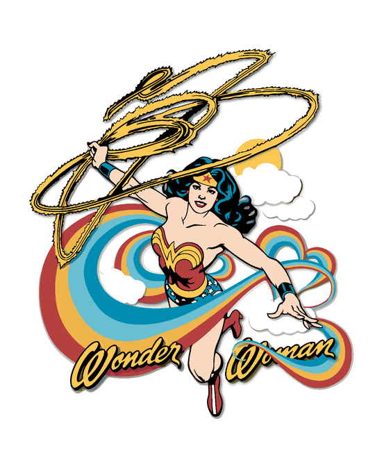 Malen nach Zahlen - WONDER WOMAN REGENBOGEN IV