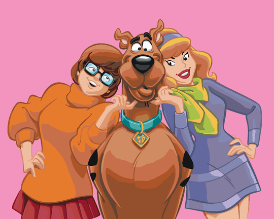 Malen nach Zahlen - SCOOBY, VELMA UND DAPHNE (SCOOBY DOO)