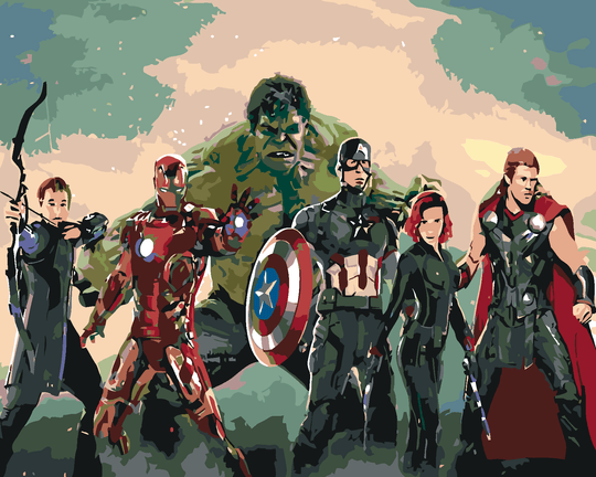 Malen nach Zahlen - AVENGERS ASSEMBLE