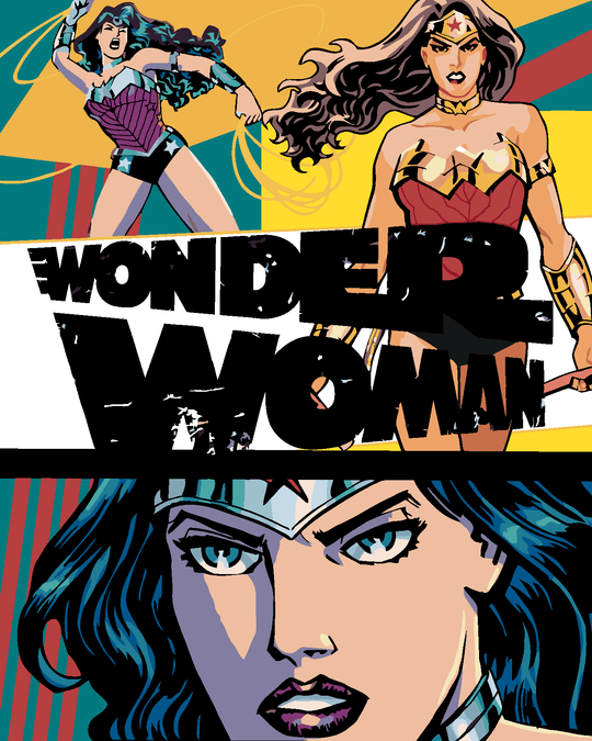 Malen nach Zahlen - WONDER WOMAN 3X PLAKAT