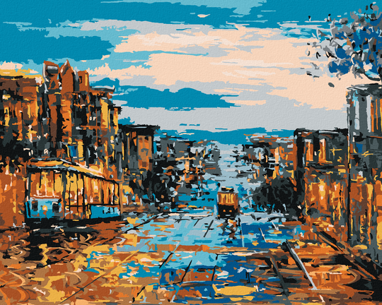 Diamond painting - VERKEHR IN SAN FRANCISCO