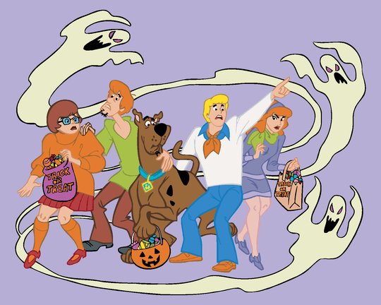 Malen nach Zahlen - GEISTER AN HALLOWEEN (SCOOBY DOO)
