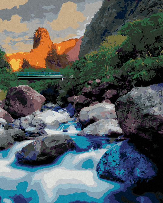Diamond painting - STEINBROCKEN IM BACH (DENNIS FRATES)