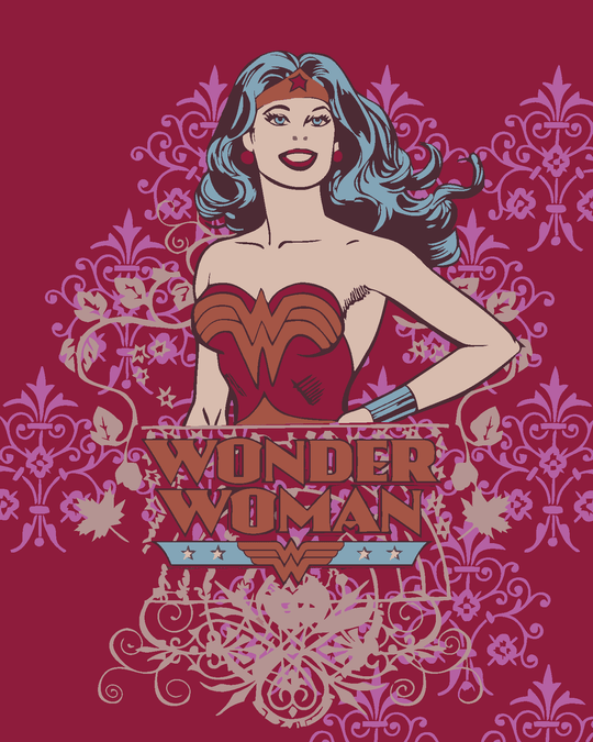 Malen nach Zahlen - WONDER WOMAN ROTES PLAKAT