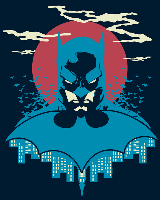 Malen nach Zahlen - BATMAN IN BLAU UND ROT
