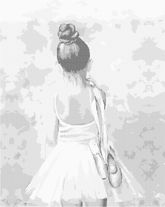 Punktmalerei - KLEINE BALLERINA